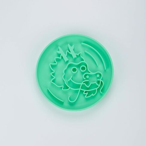 وعاء التغذية البطيء سنة التنين من صن دوج - وعاء ألغاز من السيليكون وبساط لعق مع شفط للكلاب والقطط. الأكل البطيء، تقليل الملل، بساط علاج الكلاب مثالي للهدايا - تصميم SunDog الحصري in Kuwait