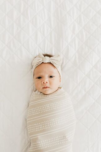 Copper Pearl Large Premium Knit Baby Swaddle Receiving Blanket Clay in Saudi Arabia