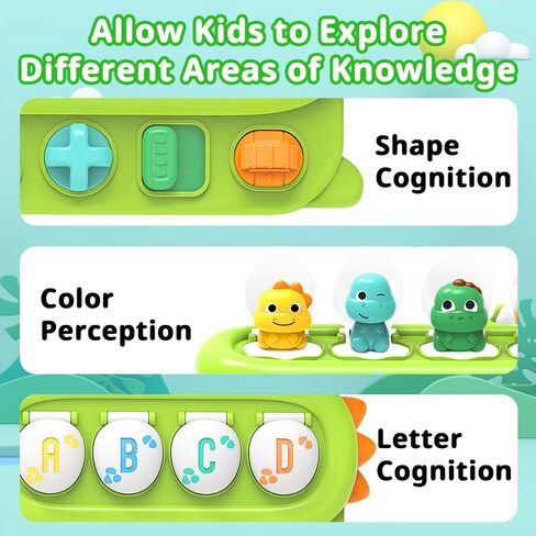 ألعاب Anemeeoke Animals المنبثقة للسبب والتأثير لعمر 1-2 سنة للأولاد والبنات هدايا للأطفال الصغار، من 12 إلى 18 شهرًا للتعلم المبكر ألعاب تعليمية للأطفال in Kuwait