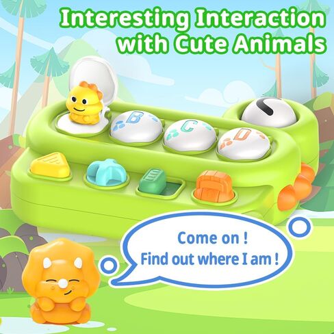 ألعاب Anemeeoke Animals المنبثقة للسبب والتأثير لعمر 1-2 سنة للأولاد والبنات هدايا للأطفال الصغار، من 12 إلى 18 شهرًا للتعلم المبكر ألعاب تعليمية للأطفال in Kuwait