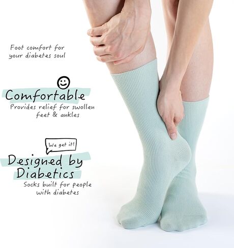 Not Just a Sock Diabetic Socks for Women and Men - One Size Fits All - Loose-Top Non-Binding Socks for Improved Circulation in Kuwait
