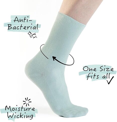 Not Just a Sock Diabetic Socks for Women and Men - One Size Fits All - Loose-Top Non-Binding Socks for Improved Circulation in Kuwait