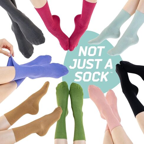 Not Just a Sock Diabetic Socks for Women and Men - One Size Fits All - Loose-Top Non-Binding Socks for Improved Circulation in Kuwait