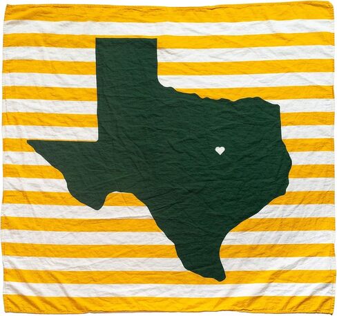 TWIG & BALE Waco Texas Baby Blanket Organic Cotton Muslin Swaddle Blanket - 47" x 43" - Fans of Baylor Baby Gift for Boys Girls Newborn Receiving in Kuwait