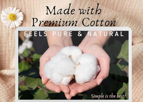 Cotton Muslin Swaddle Baby Blankets 2 Pieces Set (White/Dusty Rose) in Kuwait