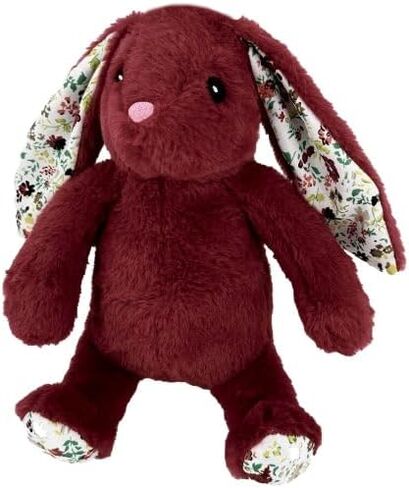 Pet Lou Promo Rabbit, 15-inch Height, Burgundy, Super Soft, Animal Plush Toys in Saudi Arabia