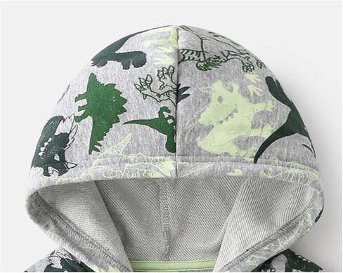 Boys Zip-up Dinosaur Hoodies Toddler Light Jackets Zipper Sweatshirt in Saudi Arabia