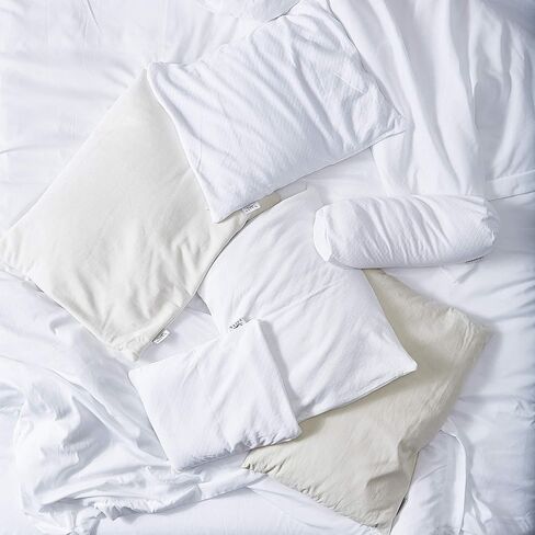 Bucky 100% Buckwheat Filled Pillow Collection, Travel Size, 14x11, White in Saudi Arabia