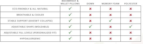 Bucky 100% Buckwheat Filled Pillow Collection, Travel Size, 14x11, White in Saudi Arabia