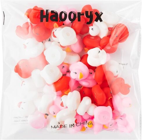Haooryx 60 قطعة من البط المطاطي الصغير من Haooryx ألعاب الحمام الصغيرة الملونة والبط الصغير الذي يصدر صوت صرير حوض الاستحمام يطفو على الماء من أجل Mardi Gras Carnival تحت عنوان هدايا الحفلات ومكافأة استحمام الطفل وحفلات أعياد الميلاد وحفلات حمام السباحة in Saudi Arabia