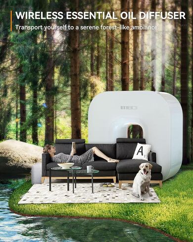 MEIDI Smart Bluetooth Aromatherapy Machine, waterless Essential Oil Diffuser, APP Control, Suitable for Home, Office, Hotel, Yoga spa in Kuwait