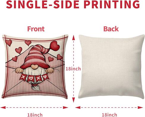عيد الحب وسادة يغطي 18x18 مجموعة من 4 عيد الحب التماثيل الكتان وسادة الزخرفية رمي وسادة يغطي أريكة الأريكة الذكرى الزفاف عيد الحب ديكور المنزل in Kuwait