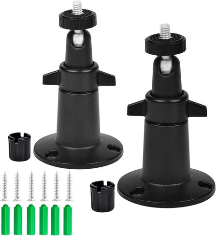 WiTi 2 Pack Wall and Ceiling Mount Metal Bracket for Security Camera, 1/4 Thread Ball Joint Adjustable Indoor and Outdoor Mount for WiFi Battery Cameras, Compatible with Blink Arlo Ring etc in Kuwait