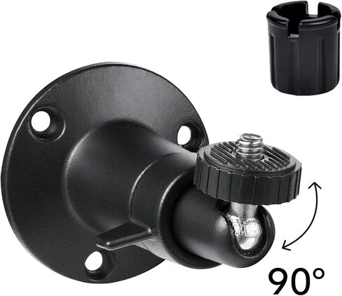 WiTi 2 Pack Wall and Ceiling Mount Metal Bracket for Security Camera, 1/4 Thread Ball Joint Adjustable Indoor and Outdoor Mount for WiFi Battery Cameras, Compatible with Blink Arlo Ring etc in Kuwait