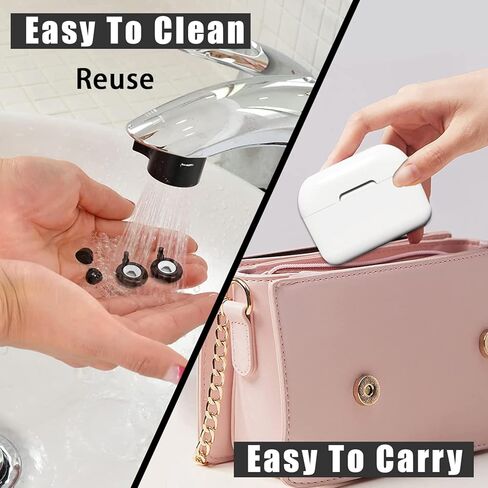 3Pairs Ear Caps Earplugs High Fidelity Hearing Protection,Concert Earplugs Low-Level Noise Reduction with Clear Speech for Sleep Noise Sensitivity Flights Concerts(Black White) in Kuwait