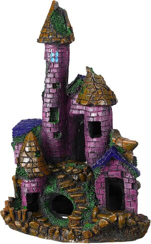 Mipcase Fish Tank Castle Decorations Resin Aquarium Decorations Large Fish Tank Decorations Fish Cave Hideout for Ornament in Saudi Arabia