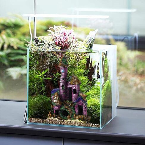Mipcase Fish Tank Castle Decorations Resin Aquarium Decorations Large Fish Tank Decorations Fish Cave Hideout for Ornament in Saudi Arabia
