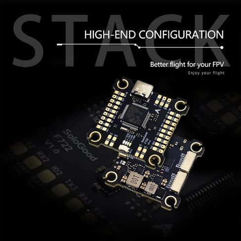 SoloGood F722 FPV وحدة تحكم الطيران كومة ICM42688P F722 وحدة تحكم الطيران مع 60A 4in1 ESC 30X30mm 2-6S لأجزاء طائرات بدون طيار FPV حرة in Saudi Arabia
