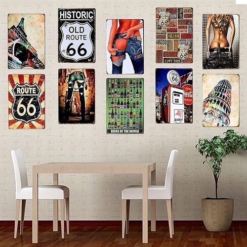 لافتة معدنية من أميليا شارب كولت غونستين تسجيل خمر الرئيسية بار مقهى ديكور حائط لافتة فنية 8 × 12 بوصة in Kuwait