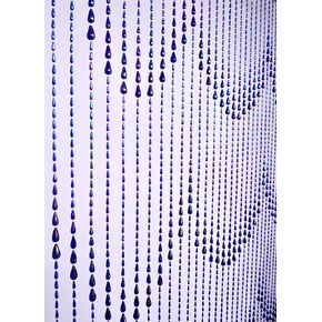 FlavorThings 3 FT X 6 FT Raindrops Iridescent Crystal Beaded Curtain Door String Curtain Wall Panel Window Room Divider Blind for Wedding Coffee House Restaurant Parts Home Decoration in Kuwait
