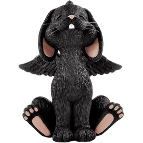 JFSM INC. Bereavement Memorial Brown Bunny Rabbit Angel Figurine with Angel Wings Bunny Loss Sympathy Gift - Happy Bunny Collection in Kuwait