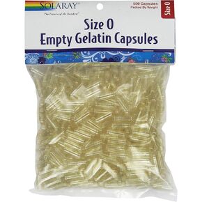 Solaray Empty Gelatin Capsules, Size 0, 500 Count in Saudi Arabia