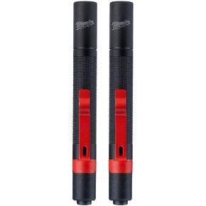 Milwaukee 2105P Penlight 100 Lumen With Protective Rubber Bite Zone, Waterproof, Dustproof 3hr Run Time, High Beam,43m Distance, Value 2-Pack in Saudi Arabia