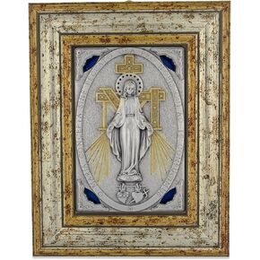 Venerare 5.5" x 4" Framed Miraculous Medal Wall Shrine in Saudi Arabia