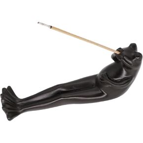 حامل البخور الضفدع من Memeyou للعصي حامل عصا البخور مبخرة الضفدع مبخرة لطيفة مصنوعة يدويًا من الراتنج حامل رائع كبير جميل للتدخين هدية ضفدع لديكور المنزل والمكتب in Kuwait