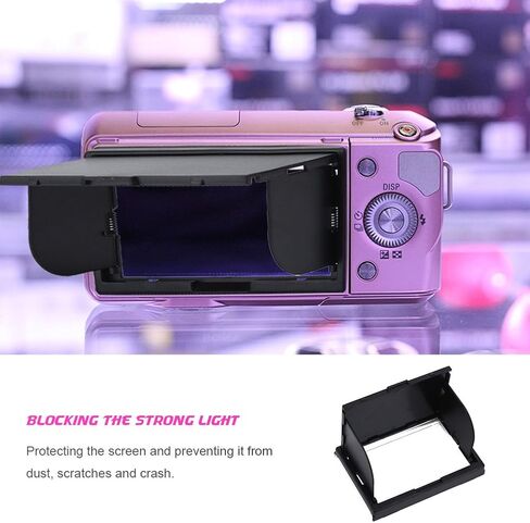 Mugast Camera Screen Sunshade, DSLR Camera LCD Screen Sun Shade Hood Screen Protector for Sony NEX-3 NEX-5 NEX-C3 DSLR in Saudi Arabia
