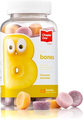 Zahler Chapter Calcium with Vitamin D3 Gummies, Bone Building Chewable Gummies, Kosher, 60 Gummies in Saudi Arabia