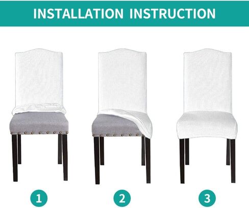 AOYEGO Leopard Chair Covers for Dining Room Wildlife Tiger Skin Feather Brown Black Fur Seat Protector Spandex Desk Slipcover for Home Kitchen in Kuwait
