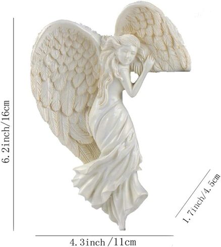 SIQITECHNO Door Frame Angel Decor Statues Ornaments Distressed Angel Sculpture Left or Right Door Corner Angel Decor Resin Wall Sculpture Crafts Vintage Angel Sculpture Ornament for Door Decoration in Saudi Arabia