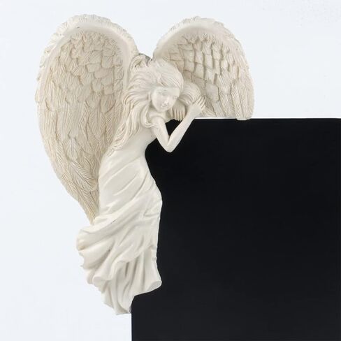 SIQITECHNO Door Frame Angel Decor Statues Ornaments Distressed Angel Sculpture Left or Right Door Corner Angel Decor Resin Wall Sculpture Crafts Vintage Angel Sculpture Ornament for Door Decoration in Saudi Arabia