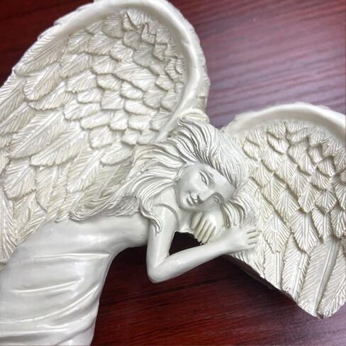 SIQITECHNO Door Frame Angel Decor Statues Ornaments Distressed Angel Sculpture Left or Right Door Corner Angel Decor Resin Wall Sculpture Crafts Vintage Angel Sculpture Ornament for Door Decoration in Saudi Arabia
