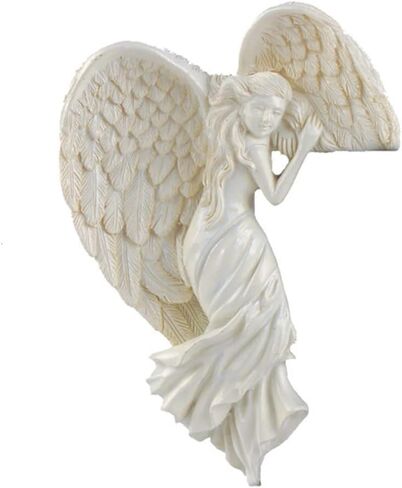 SIQITECHNO Door Frame Angel Decor Statues Ornaments Distressed Angel Sculpture Left or Right Door Corner Angel Decor Resin Wall Sculpture Crafts Vintage Angel Sculpture Ornament for Door Decoration in Saudi Arabia
