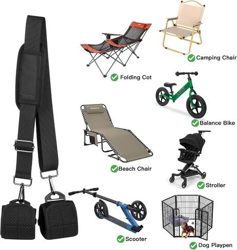 Xxerciz Carry Strap for Beach Chair Folding Chair, Adjustable Shoulder Strap for Camp Chair, Replacement Carry Strap for Beaches, Camping, Backpacking, Picnics and Other Items in Saudi Arabia