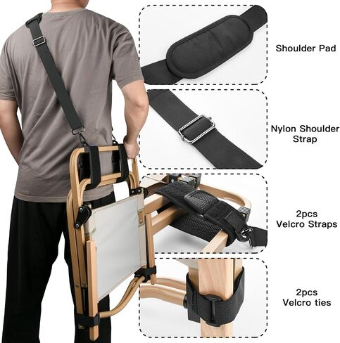 Xxerciz Carry Strap for Beach Chair Folding Chair, Adjustable Shoulder Strap for Camp Chair, Replacement Carry Strap for Beaches, Camping, Backpacking, Picnics and Other Items in Saudi Arabia