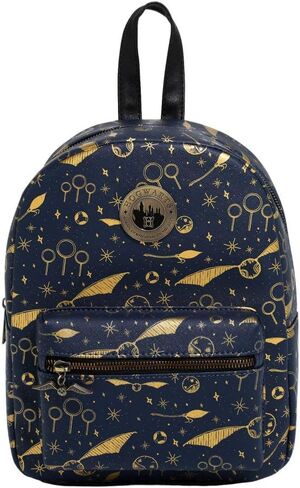 Hot Topic Harry Potter Navy & Gold Quidditch Mini Backpack in Saudi Arabia