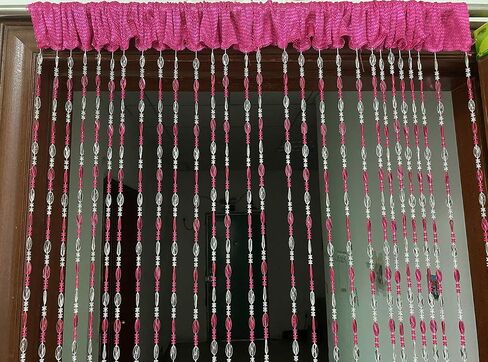 ZiDeTang Acrylic Beaded Door Curtain Home Décor Tassel Room Divider Curtain (Dark Blue, 100cm by 190cm) in Saudi Arabia