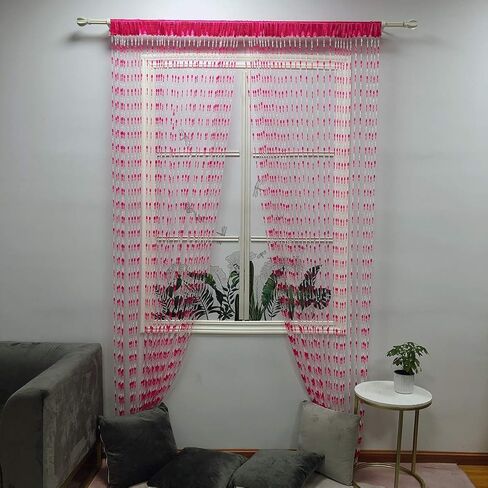 ZiDeTang Acrylic Beaded Door Curtain Home Décor Tassel Room Divider Curtain (Dark Blue, 100cm by 190cm) in Saudi Arabia