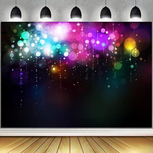 داينلس خلفية نيون 7 × 5 قدم لمستلزمات الحفلات، خلفية ليتس جلو كريزي خلفية الثمانينيات والتسعينيات والرقص والديسكو، ديكور تجريدي ملون، خلفية صور كرنفال للتصوير الفوتوغرافي للمراهقين والاولاد والبنات in Kuwait