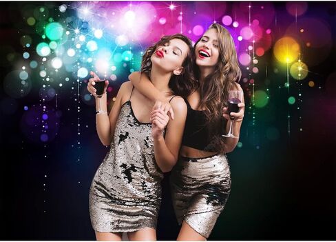 داينلس خلفية نيون 7 × 5 قدم لمستلزمات الحفلات، خلفية ليتس جلو كريزي خلفية الثمانينيات والتسعينيات والرقص والديسكو، ديكور تجريدي ملون، خلفية صور كرنفال للتصوير الفوتوغرافي للمراهقين والاولاد والبنات in Kuwait