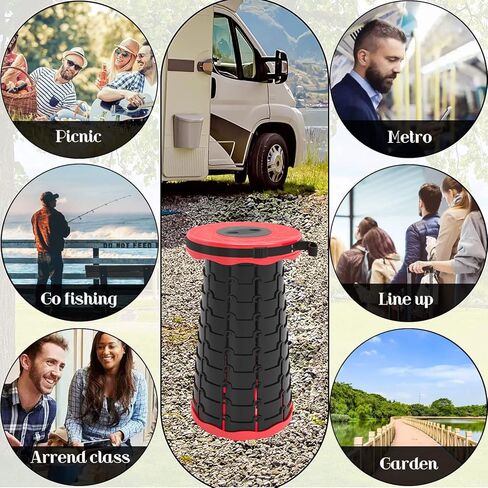 مقعد تخييم تلسكوبي محمول مطور 2023 من ايه الفيل، مقاعد قابلة للطي والسحب للتخييم والصيد والمشي لمسافات طويلة والسفر والشواء والاماكن الداخلية والخارجية in Kuwait