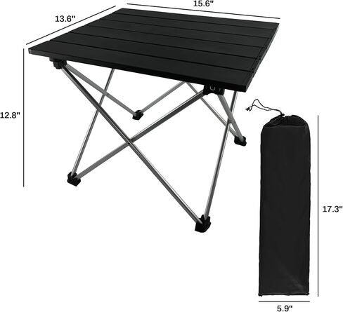 طاولة تخييم قابلة للطي من توكينكوكو، طاولة جانبية قابلة للطي، طاولة شاطئ الومنيوم خفيفة الوزن، طاولة خيمة، طاولات تخييم قابلة للطي مع شنطة حمل للتخييم في الهواء الطلق والمشي لمسافات طويلة والنزهات in Kuwait