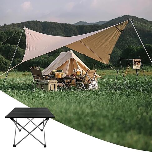 طاولة تخييم قابلة للطي من توكينكوكو، طاولة جانبية قابلة للطي، طاولة شاطئ الومنيوم خفيفة الوزن، طاولة خيمة، طاولات تخييم قابلة للطي مع شنطة حمل للتخييم في الهواء الطلق والمشي لمسافات طويلة والنزهات in Kuwait