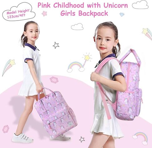 Kasqo Kids Backpack, Lightweight Toddler Backpack Children Bookbag for Preschool Kindergarten with Chest Strap in Saudi Arabia
