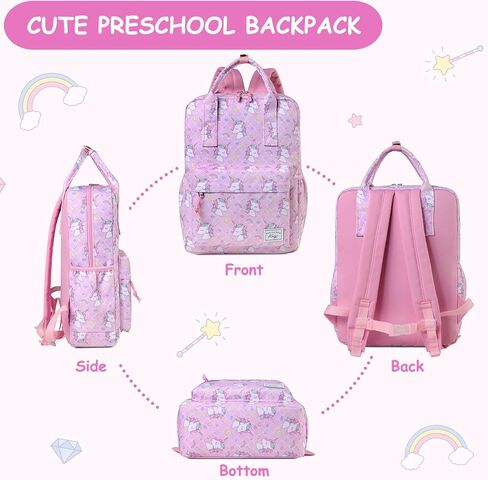 Kasqo Kids Backpack, Lightweight Toddler Backpack Children Bookbag for Preschool Kindergarten with Chest Strap in Saudi Arabia