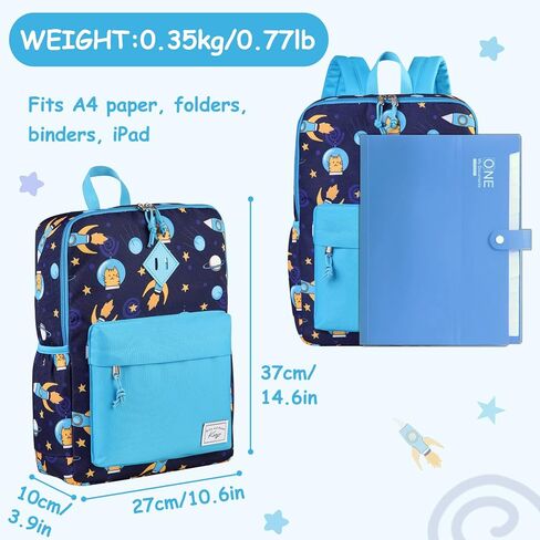 Kasqo Kids Backpack, Lightweight Toddler Backpack Children Bookbag for Preschool Kindergarten with Chest Strap in Saudi Arabia