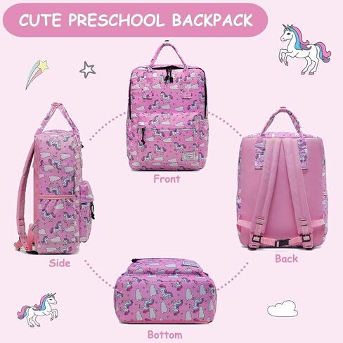 Kasqo Kids Backpack, Lightweight Toddler Backpack Children Bookbag for Preschool Kindergarten with Chest Strap in Kuwait